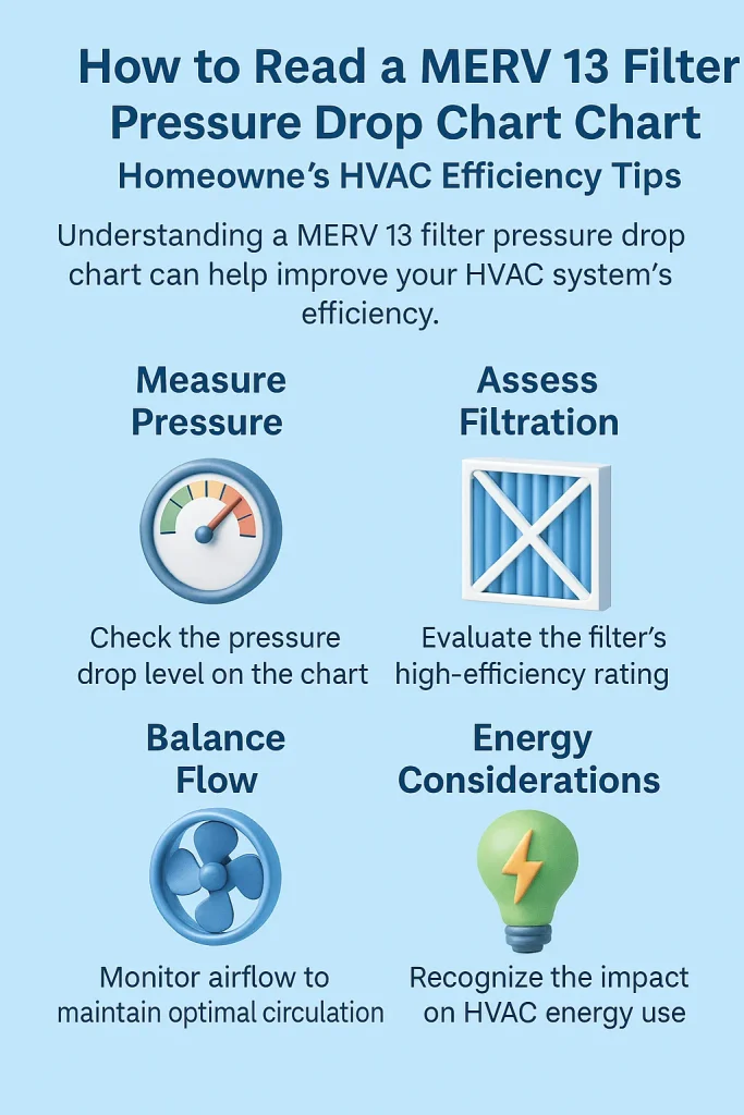 How to Read a MERV 13 Filter Pressure Drop Chart | Homeowner’s HVAC Efficiency Tips 2 merv 13 filter pressure drop chart 1